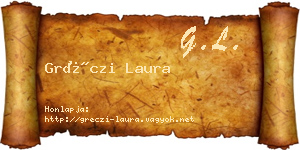 Gréczi Laura névjegykártya